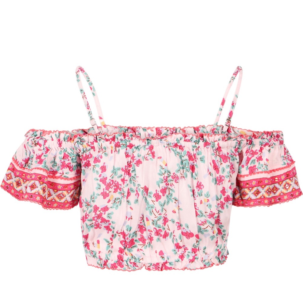 POUPETTE ST. BARTH
Floral Crop Top in Pink NWT